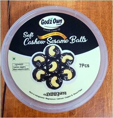 Soft- Cashew Sesame Ball(7 pcs)