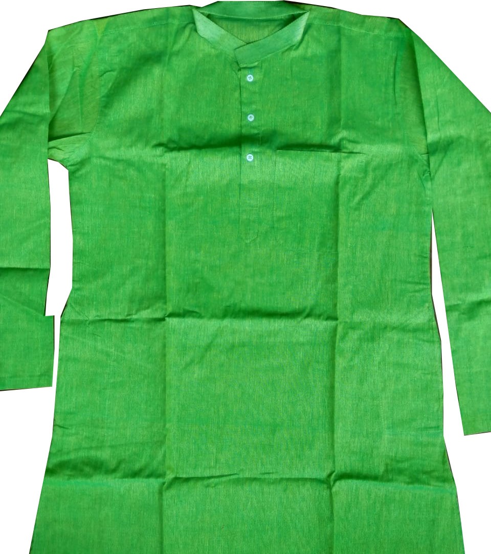 Green Cotton Kurta