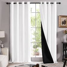 PureShield White Blackout Curtains – Elegant, Light-Blocking & Insulating